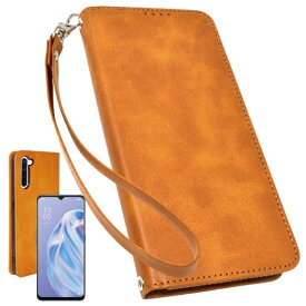 shizukawill｜シズカウィル OPPO Reno3 A 手帳型 本革調 レザーケース ライトブラウン OPR3ALBR
