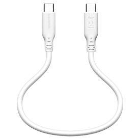 ラスタバナナ｜RastaBanana USB-C ⇔ USB-Cケーブル [充電 /転送 /0.3m /USB Power Delivery /100W /USB3.2 Gen2] ホワイト C203CACC5A02WH