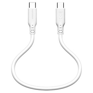 ���X�^�o�i�i�bRastaBanana USB-C �� USB-C�P�[�u�� [�[�d /�]�� /0.3m /PD100W /USB3.2Gen2(10Gbps)] �z���C�g C203CACC5A02WH [USB-C �� USB-C]