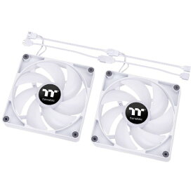 THERMALTAKE｜サーマルテイク ケースファンx2 [140mm /1500RPM] CT140 ARGB Sync PC Cooling Fan White 2 Pack ホワイト CL-F154-PL14SW-A