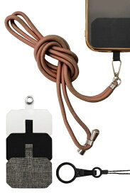 shizukawill｜シズカウィル スマホショルダーストラップ スタイルコネクト チョコレート ACSTSCNEON12