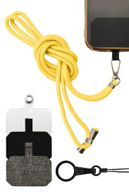 shizukawill｜シズカウィル スマホショルダーストラップ スタイルコネクト チーズ ACSTSCNEON15