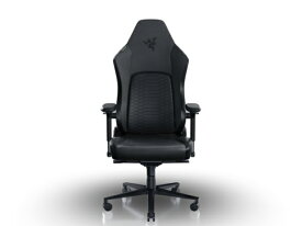 【エントリーで最大全額ポイント還元｜7/18迄】 RAZER｜レイザー ゲーミングチェア [シート W400xD450xH1290〜1390mm] Iskur V2(レザー) ブラック RZ38-04900200-R3U1