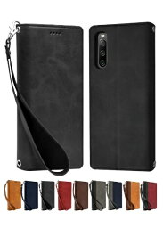 shizukawill｜シズカウィル Xperia 10 IV SO-52C SOG07 手帳型 本革調 レザーケース ブラック SOX10M4BLACK