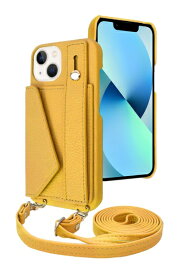 shizukawill｜シズカウィル iPhone 13 ショルダーケース アイファンデ5 ストリートモード マスタード APIP13IF51YE