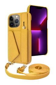 shizukawill｜シズカウィル iPhone 13 Pro Max ショルダーケース アイファンデ5 ストリートモード マスタード APIP13PMIF51YE