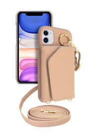 shizukawill｜シズカウィル iPhone 11 ショルダーケース アイファンデ5 ドレスコード コーラルピンク APIP11IF52PI