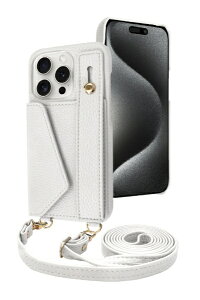 shizukawill�b�V�Y�J�E�B�� iPhone 15 Pro �V�����_�[�P�[�X �A�C�t�@���f5 �X�g���[�g���[�h �X�m�[�z���C�g APIP15PIF51WH