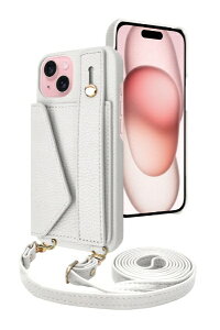 shizukawill�b�V�Y�J�E�B�� iPhone 15 �V�����_�[�P�[�X �A�C�t�@���f5 �X�g���[�g���[�h �X�m�[�z���C�g APIP15IF51WH
