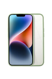 shizukawill｜シズカウィル iPhone 14 Plus パステルライン クリアケース ライムグリーン APIP14MHI3GN