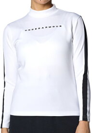 アンダーアーマー｜UNDER ARMOUR レディース アーマーニット ロングスリーブ モックネック シャツ (Mサイズ/White×Black) 1384969 White×Black 1384969【返品交換不可】