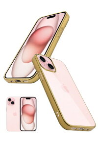 shizukawill�b�V�Y�J�E�B�� iPhone 15 �T�C�h���b�L �N���A�P�[�X �S�[���h×�N���A APIP15CLGD