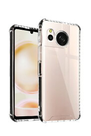 shizukawill｜シズカウィル AQUOS sense8 SH-54D SHG11 i-Shine アイシャイン クリアケース ブラック SHAQSE8HI2BK