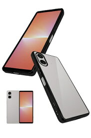 shizukawill｜シズカウィル Xperia 5 V SO-53D SOG12 サイドメッキ ケース カバー クリアケース ブラック×クリア SOX5M5CLBK
