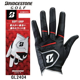 ブリヂストン｜BRIDGESTONE ゴルフグローブ ソフトグリップ SOFT GRIP ブラック GL2404 [メンズ /左手着用(右打ち用) /21cm]
