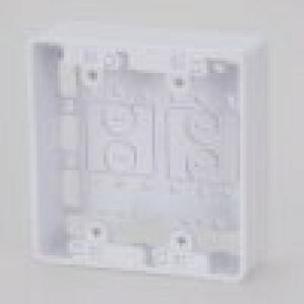 オーム電機｜OHM ELECTRIC モールボックス 露出ボックス モール用 スイッチボックス 2口 ホワイト DZ-FCB2W