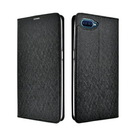 shizukawill｜シズカウィル OPPO RenoA 手帳型 スリム手帳 ブラック OPRASLBK
