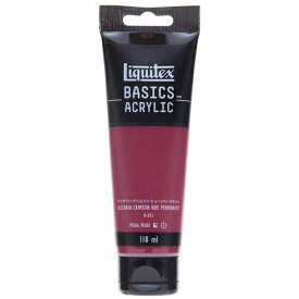 リキテックス｜Liquitex ベーシックス アクリル絵具 118ml アリザリン クリムソン ヒュー/パーマネント B-116