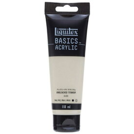 リキテックス｜Liquitex ベーシックス アクリル絵具 118ml アンブリーチド チタニウム B-074
