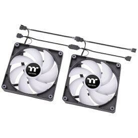 THERMALTAKE｜サーマルテイク ケースファンx2 [120mm /2000RPM] CT120 ARGB Sync PC Cooling Fan 2 Pack ブラック CL-F149-PL12SW-A