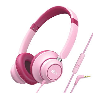 MEE audio�b�~�[�I�[�f�B�I �q�ǂ��p�w�b�h�z�� KidJamz �s���N HP-KJ45-PK [�I�[�o�[�w�b�h�^ /��3.5mm �~�j�v���O]