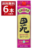 田苑酒造 芋 田苑 芋金ラベル パック 25度 1800ml×6本(1ケース)【送料無料※一部地域は除く】