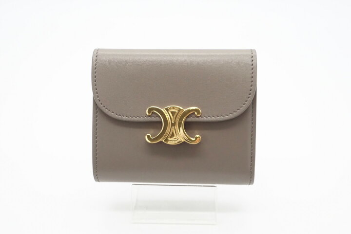 極美品】セリーヌ トリオンフ スモールフラップウォレット 折財布  