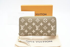 ☆安心の3大保証☆ ABランク ≪LOUIS VUITTON ルイ ヴィトン/ジッピーウォレット≫ M81280 モノグラム アンプラント カーキ ベージュ 美品 送料無料 【中古】