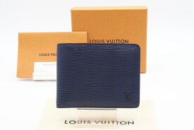 ☆安心の3大保証☆ Bランク ≪LOUIS VUITTON ルイ ヴィトン/二つ折り財布≫ M81369 エピ モノグラムエクリプス ポルトフォイユ ミュルティプル ブルー【中古】