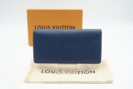 ☆安心の3大保証☆ ABランク ≪LOUIS VUITTON ルイ ヴィトン/二つ折り長財布≫ M60616 エピ ポルトフォイユ ブラザ ブルーセレスト ブルー 美品 送料無料【中古】