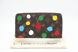 ☆安心の3大保証☆ Aランク ≪LOUIS VUITTON ルイ ヴィトン/ジッピーウォレット≫ M81864 モノグラム ドットペイント 草間彌生コラボ 極美品【中古】