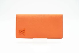 ☆安心の3大保証☆ Aランク ≪LOUIS VUITTON ルイ ヴィトン/二つ折り長財布≫ M81153 LVアエログラム ポルトフォイユ ブラザ NM オレンジ 送料無料【中古】