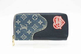 ☆安心の3大保証☆ Bランク ≪LOUIS VUITTON ルイ ヴィトン/ジッピーウォレット≫ M81107 モノグラム デニム トリヨン NIGOコラボ ヴェルティカル【中古】