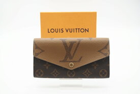 ☆安心の3大保証☆ ABランク ≪LOUIS VUITTON ルイ ヴィトン/二つ折り長財布≫ M80726 モノグラム リバース ポルトフォイユ サラ ブラウン ベージュ【中古】