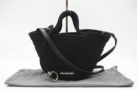 ☆安心の3大保証☆ Aランク ≪BALENCIAGA バレンシアガ/2WAYハンドバッグ≫ 695612 イビザ スモール ナイロン ブラック 黒 極美品 送料無料【中古】