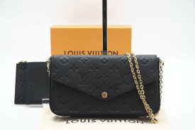 ☆安心の3大保証☆ ABランク ≪LOUIS VUITTON ルイ ヴィトン/ショルダーバッグ≫ M82477 モノグラム アンプラント ポシェットフェリシー ノワール【中古】