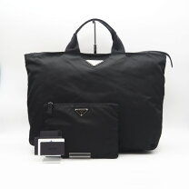 楽天市場】プラダ ポーチ ナイロン ブラックの通販