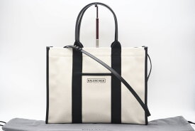 ☆安心の3大保証☆ ABランク ≪BALENCIAGA バレンシアガ/2WAYバッグ≫ 671400 キャンバス レザー バレンシアガ ハードウェア ナチュラル 送料無料【中古】