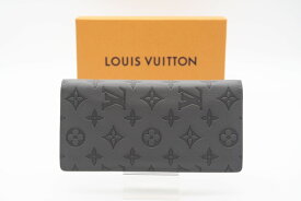 ☆安心の3大保証☆ Bランク ≪LOUIS VUITTON ルイ ヴィトン/二つ折り長財布≫ M81335 モノグラム シャドウ ポルトフォイユ ブラザ Anthracite Grey 【中古】