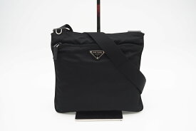 ☆安心の3大保証☆ ABランク ≪PRADA プラダ/ショルダーバッグ≫ BT0420 トライアングルロゴ VELA SPORT テスート ブラック 黒 送料無料【中古】