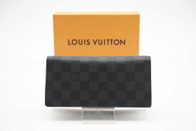 ☆安心の3大保証☆ ABランク ≪LOUIS VUITTON ルイ ヴィトン/二つ折り長財布≫ N62665 ダミエ グラフィット ポルトフォイユ ブラザ ブラック グレー【中古】