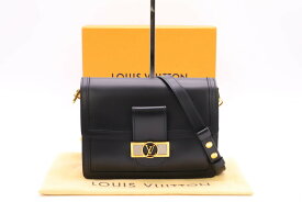 ☆安心の3大保証☆ ABランク ≪LOUIS VUITTON ルイ ヴィトン /ショルダーバッグ≫ M82477 LVロック カーフレザー ドーフィーヌMM ノワール 送料無料【中古】