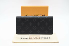 ☆安心の3大保証☆ ABランク ≪LOUIS VUITTON ルイ ヴィトン/二つ折り長財布≫ M61697 モノグラム エクリプス ポルトフォイユ ブラザ 美品 送料無料【中古】