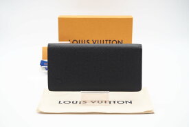 ☆安心の3大保証☆ ABランク ≪LOUIS VUITTON ルイ ヴィトン/二つ折り長財布≫ M30501 タイガ ポルトフォイユ ブラザ ノワール ブラック 送料無料【中古】