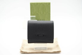 ☆安心の3大保証☆ ABランク ≪GUCCI グッチ/二つ折り財布≫ 745981 ホースビット1955 レザー コンパクトウォレット ブラック 美品 送料無料【中古】