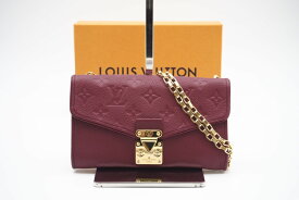 ★3日以内返品可★ LOUIS VUITTON ルイ ヴィトン モノグラム アンプラント ポシェット サンジェルマン オロール M60640 ボルドー【中古】