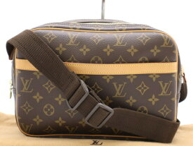 ★3日以内返品可★ LOUIS VUITTON ルイ ヴィトン モノグラム リポーターPM M45254 ブラウン【中古】