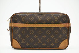 ★3日以内返品可★ LOUIS VUITTON ルイ ヴィトン M51845 モノグラム コンピエーニュ28 ブラウン バッグ【中古】