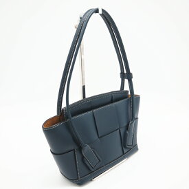 ★3日以内返品可★ BOTTEGA VENETA ボッテガ ヴェネタ 575943 マキシイントレチャート スモール アルコ トートバッグ ハンドバッグ 美品【中古】