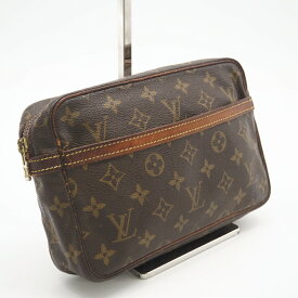 ★3日以内返品可★ LOUIS VUITTON ルイ ヴィトン M51847 モノグラム コンピエーニュ23 ブラウン セカンドバッグ【中古】